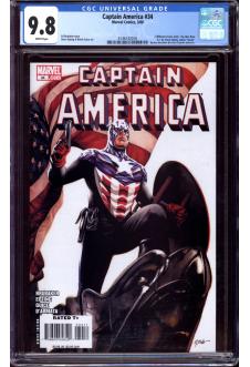 CAPTAIN AMERICA #34 CGC 9.8 WHITE PAGES front cover