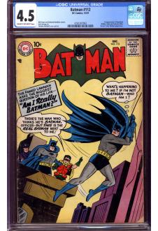 BATMAN #112 CGC 4.5 CR/OW PAGES front cover