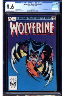 WOLVERINE LIMITED SERIES #2 CGC 9.6 OW/WH PAGES front cover