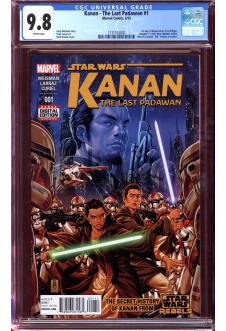 KANAN - THE LAST PADAWAN #1 CGC 9.8 WHITE PAGES front cover
