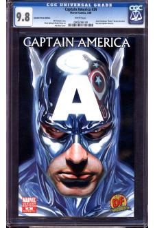 CAPTAIN AMERICA #34 CGC 9.8 WHITE PAGES front cover