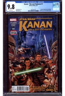 KANAN - THE LAST PADAWAN #1 CGC 9.8 WHITE PAGES front cover