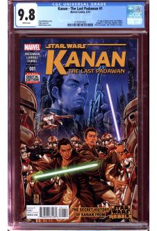 KANAN - THE LAST PADAWAN #1 CGC 9.8 WHITE PAGES front cover