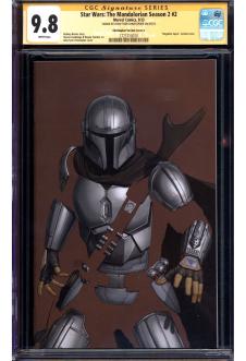 STAR WARS: THE MANDALORIAN SEASON 2 #2 CGC 9.8 WHITE PAGES front cover