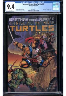 TEENAGE MUTANT NINJA TURTLES #47 CGC 9.4 WHITE PAGES front cover