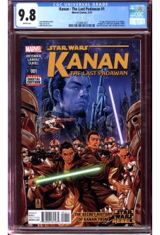 KANAN - THE LAST PADAWAN #1 CGC 9.8 WHITE PAGES front cover