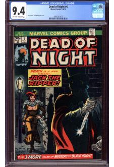 DEAD OF NIGHT #3 CGC 9.4 OW/WH PAGES front cover