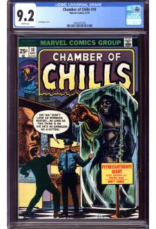 CHAMBER OF CHILLS #10 CGC 9.2 WHITE PAGES front cover