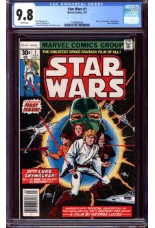 STAR WARS #1 CGC 9.8 WHITE PAGES front cover