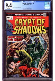 CRYPT OF SHADOWS #13 CGC 9.4 WHITE PAGES front cover