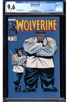 WOLVERINE #8 CGC 9.6 WHITE PAGES front cover