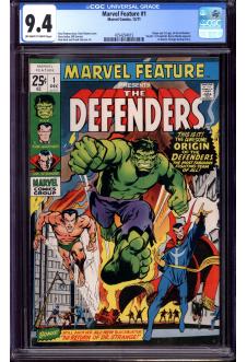 MARVEL FEATURE #1 CGC 9.4 OW/WH PAGES front cover