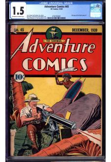ADVENTURE COMICS #45 CGC 1.5 OW/WH PAGES front cover