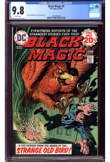 BLACK MAGIC #5 CGC 9.8 WHITE PAGES front cover