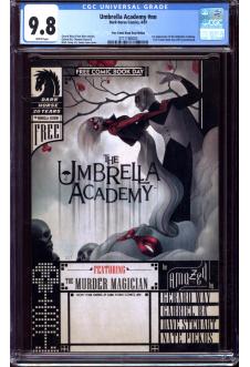 UMBRELLA ACADEMY #NN CGC 9.8 WHITE PAGES front cover