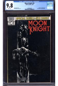 MOON KNIGHT #25 CGC 9.8 WHITE PAGES front cover