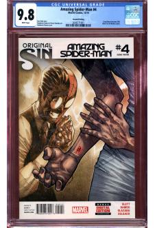 AMAZING SPIDER-MAN #4 CGC 9.8 WHITE PAGES 2ND PRINT front cover