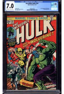 INCREDIBLE HULK #181 CGC 7.0 OW/WH PAGES front cover
