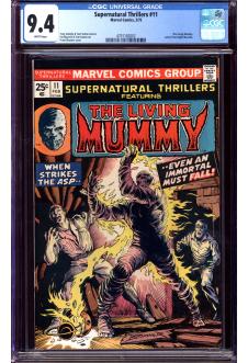 SUPERNATURAL THRILLERS #11 CGC 9.4 WHITE PAGES front cover