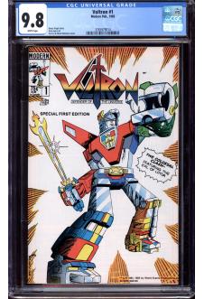 VOLTRON #1 CGC 9.8 WHITE PAGES front cover