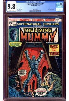 SUPERNATURAL THRILLERS #7 CGC 9.8 OW PAGES front cover