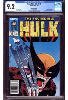 INCREDIBLE HULK #340 CGC 9.2 WHITE PAGES front cover