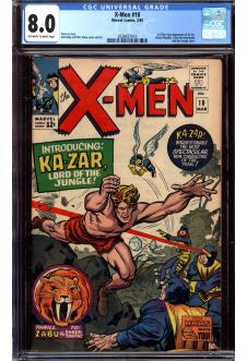 X-MEN #10 CGC 8.0 OW/WH PAGES front cover