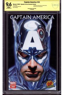 CAPTAIN AMERICA #34 CBCS 9.6 WHITE PAGES front cover
