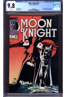 MOON KNIGHT #34 CGC 9.8 WHITE PAGES front cover