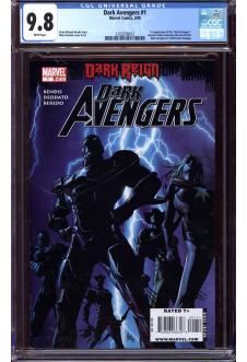 DARK AVENGERS #1 CGC 9.8 WHITE PAGES front cover