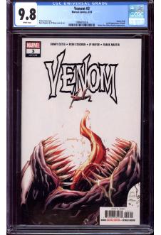VENOM #3 CGC 9.8 WHITE PAGES front cover