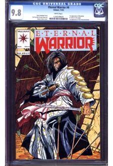 ETERNAL WARRIOR #4 CGC 9.8 WHITE PAGES front cover