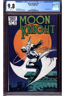 MOON KNIGHT #27 CGC 9.8 WHITE PAGES front cover