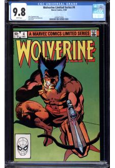 WOLVERINE LIMITED SERIES #4 CGC 9.8 WHITE PAGES front cover