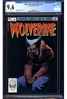 WOLVERINE LIMITED SERIES #3 CGC 9.6 WHITE PAGES front cover