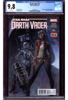 DARTH VADER #3 CGC 9.8 WHITE PAGES front cover