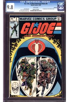 G.I. JOE, A REAL AMERICAN HERO #6 CGC 9.8 WHITE PAGES front cover