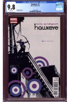 HAWKEYE #1 CGC 9.8 WHITE PAGES front cover