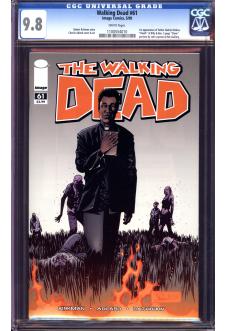 WALKING DEAD #61 CGC 9.8 WHITE PAGES front cover