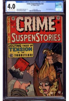 CRIME SUSPENSTORIES #22 CGC 4.0 OW/WH PAGES front cover