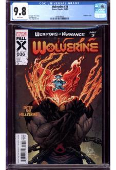 WOLVERINE #36 CGC 9.8 WHITE PAGES front cover