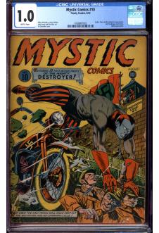 MYSTIC COMICS #10 CGC 1.0 BRITTLE PAGES front cover