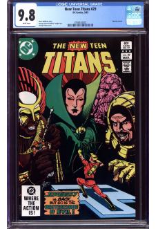 NEW TEEN TITANS #29 CGC 9.8 WHITE PAGES front cover