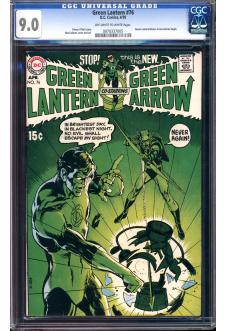 GREEN LANTERN #76 CGC 9.0 OW/WH PAGES front cover