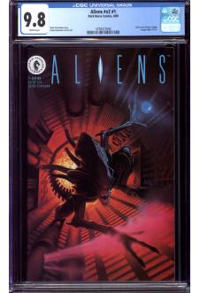 ALIENS #V2 #1 CGC 9.8 WHITE PAGES front cover