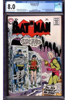 BATMAN #121 CGC 8.0 CR/OW PAGES front cover