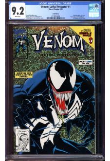 VENOM: LETHAL PROTECTOR #1 CGC 9.2 WHITE PAGES GOLD EDITION front cover