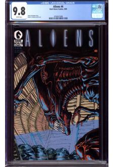 ALIENS #4 CGC 9.8 WHITE PAGES front cover