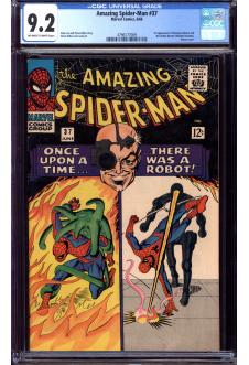 AMAZING SPIDER-MAN #37 CGC 9.2 OW/WH PAGES front cover