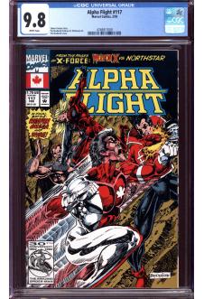 ALPHA FLIGHT #117 CGC 9.8 WHITE PAGES front cover